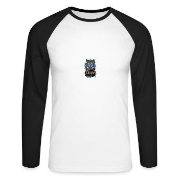 Ibiza 2025 Loup de fête - T-shirt baseball manches longues Homme - blanc/noir - Devant - Nik (191cm)