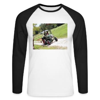 Bulldog IMG 20210722 145905 - Unisex Long Sleeve Baseball T-Shirt - white/black - Front - Nik (191cm)