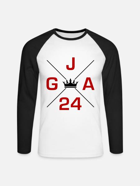 Jga 2024 Junggesellenabschied - Unisex Baseballshirt langarm - Weiß/Schwarz