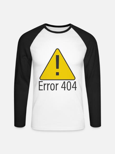 Lustiger Informatiker Spruch, Informatik - Unisex Baseballshirt langarm - Weiß/Schwarz