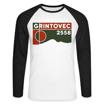 Grintovec Besteigen Wandern Kranjska Gora Andenken - Unisex Baseballshirt langarm - Weiß/Schwarz - Vorne - Nik (191cm)
