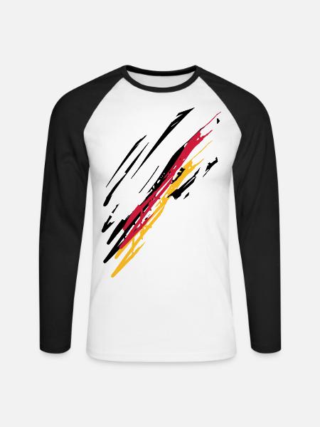 Energies - Unisex Long Sleeve Baseball T-Shirt - white/black