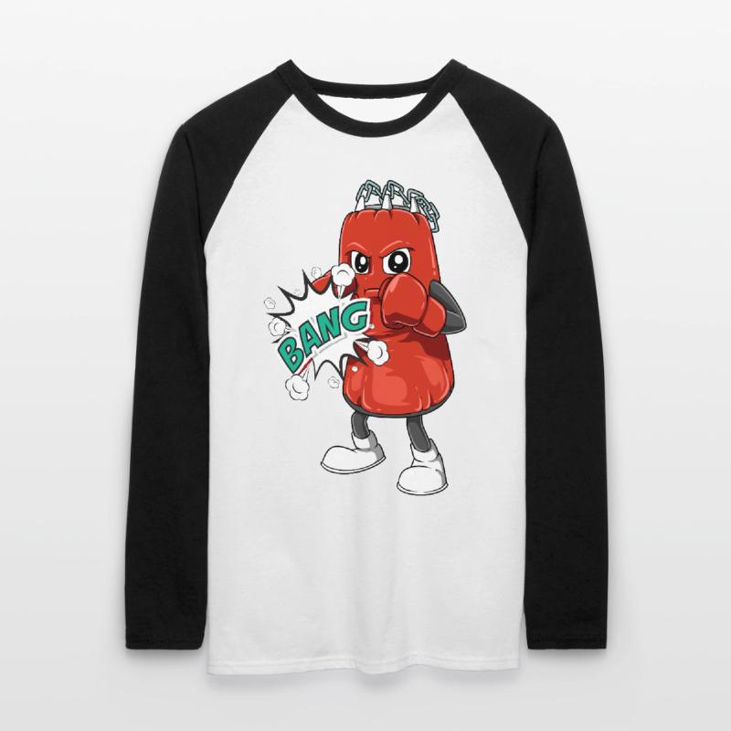 Boxe boxe boxe boxe de boxe de boxe pour un T-shirt baseball manches longues Homme