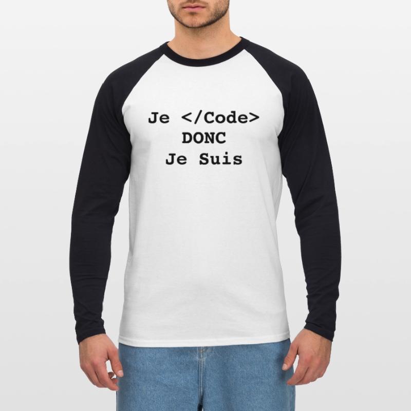 I code so I'm a computer scientist and a programmer Unisex Long Sleeve Baseball T-Shirt