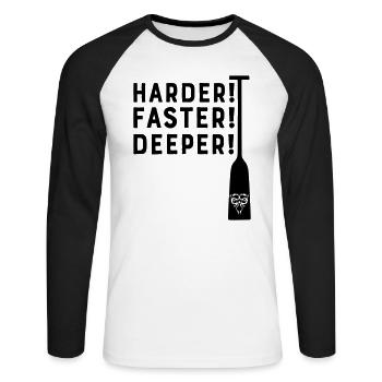 Dragon boating paddle paddle boat Dragon Boat - Unisex Long Sleeve Baseball T-Shirt - white/black - Front - Nik (191cm)