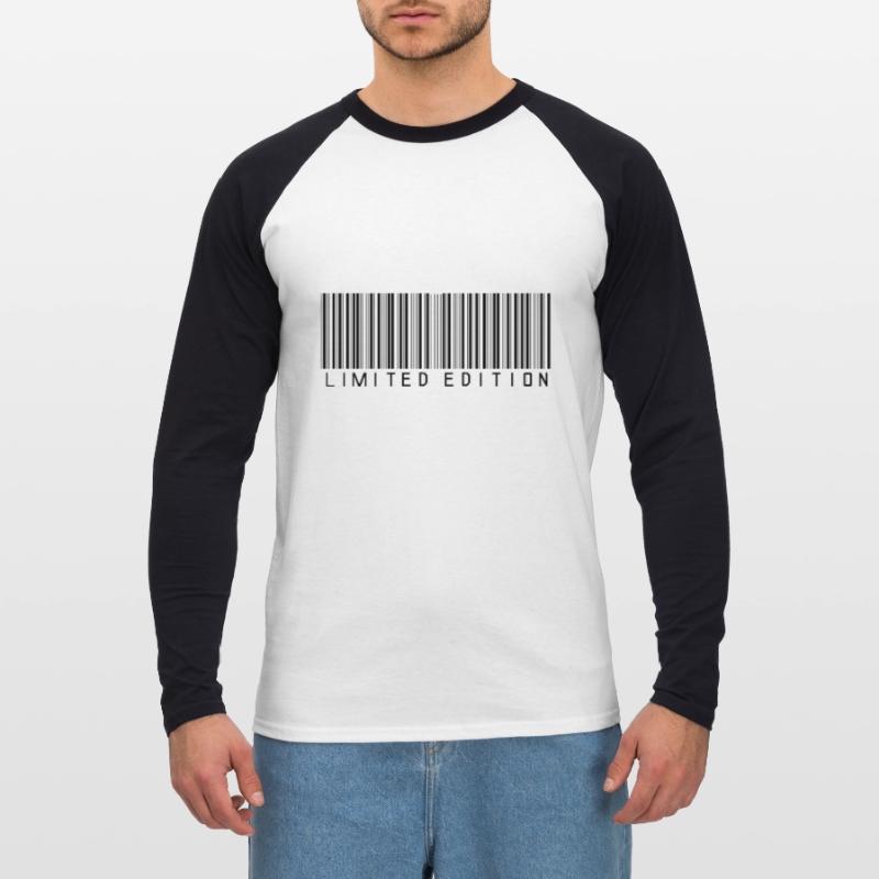 EDITION LIMITÉE - CODE-BARRES - STRICHCODE - SCANNER T-shirt baseball manches longues Homme