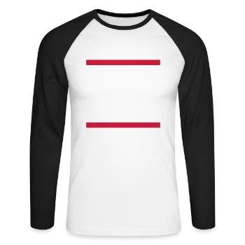 LIFE BEGINS AFTER THE FIRST RAVE - Unisex Long Sleeve Baseball T-Shirt - white/black - Front - Nik (191cm)