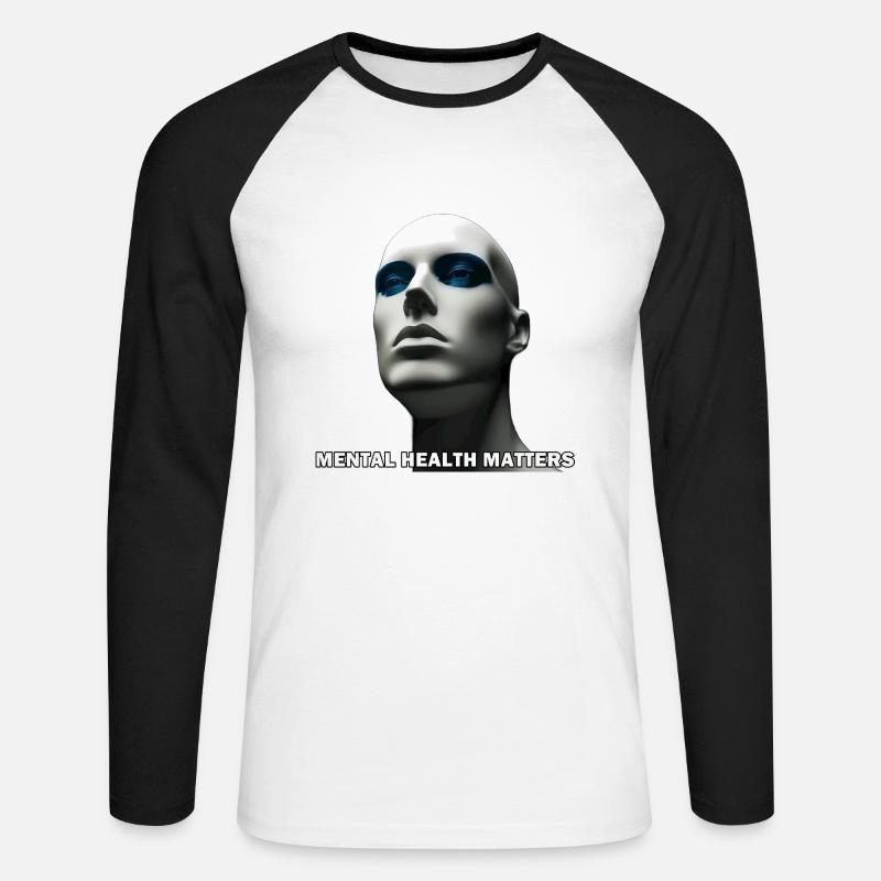 Bless you - Unisex Long Sleeve Baseball T-Shirt - white/black