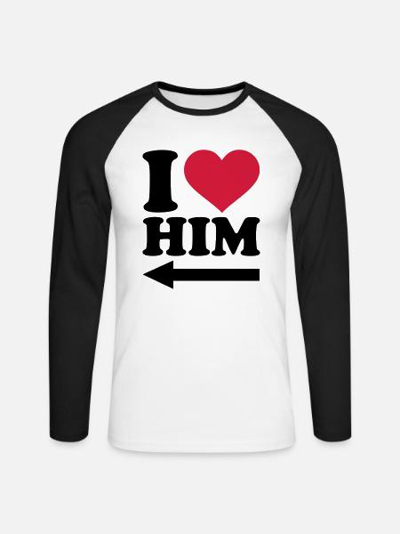 Freund - Unisex Baseballshirt langarm - Weiß/Schwarz