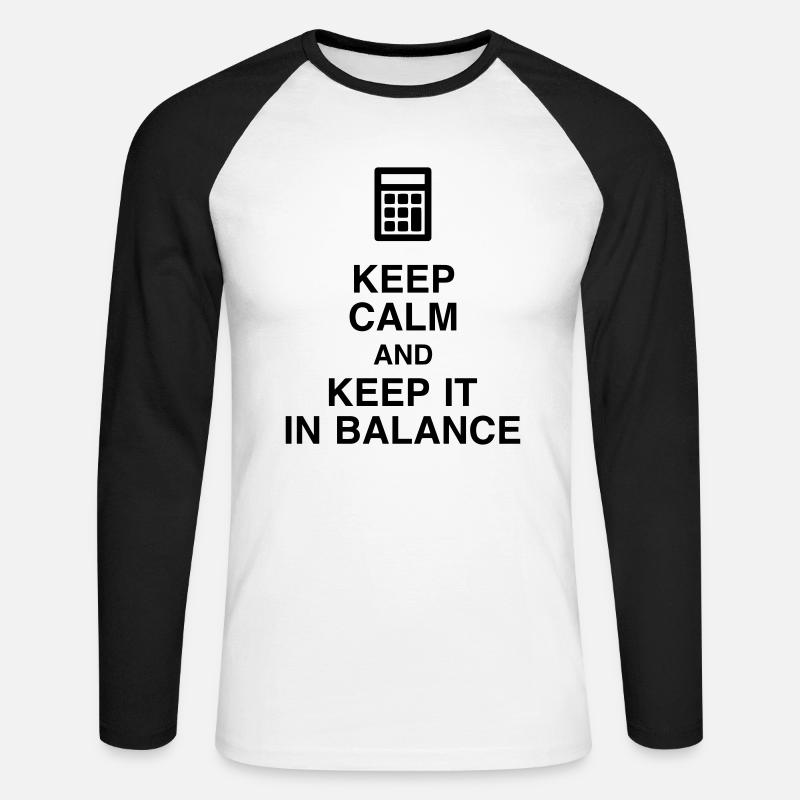 Accountant Accounting Buchhalter Comptable Compta - Unisex Long Sleeve Baseball T-Shirt - white/black