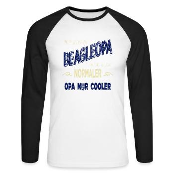 humor favorite dog friend funny saying - Unisex Long Sleeve Baseball T-Shirt - white/black - Front - Nik (191cm)