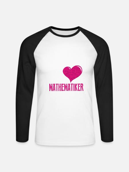Diese Frau Liebt ihren Mathematiker - Unisex Baseballshirt langarm - Weiß/Schwarz