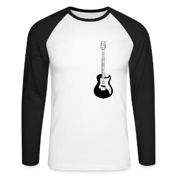 Viele Bands gesehen Konzerte Rock Alter Metal - Unisex Baseballshirt langarm - Weiß/Schwarz - Vorne - Nik (191cm)