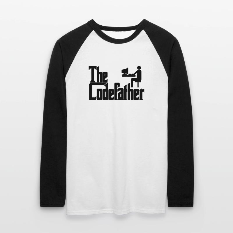 The Codefather Programmierer PC Coding Geschenk Unisex Baseballshirt langarm