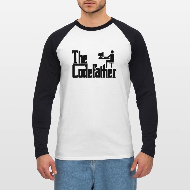 The Codefather Programmierer PC Coding Geschenk Unisex Baseballshirt langarm