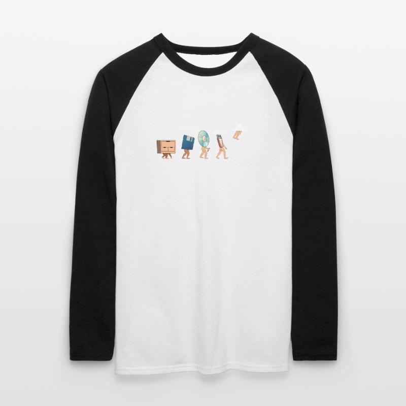 Cloud Computing Evolution - Gift Idea for Nerd Unisex Long Sleeve Baseball T-Shirt