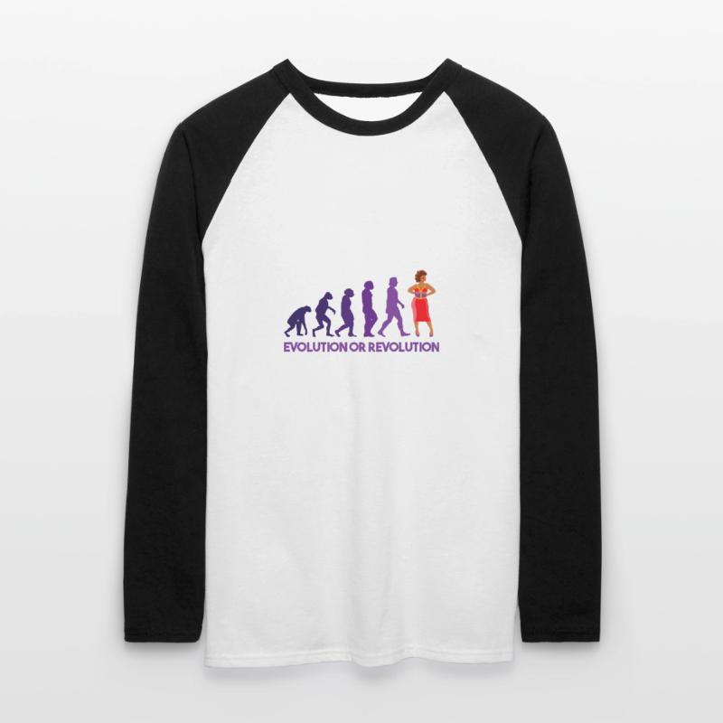 Drag Queen Evolution Oder Revolution Unisex Baseballshirt langarm