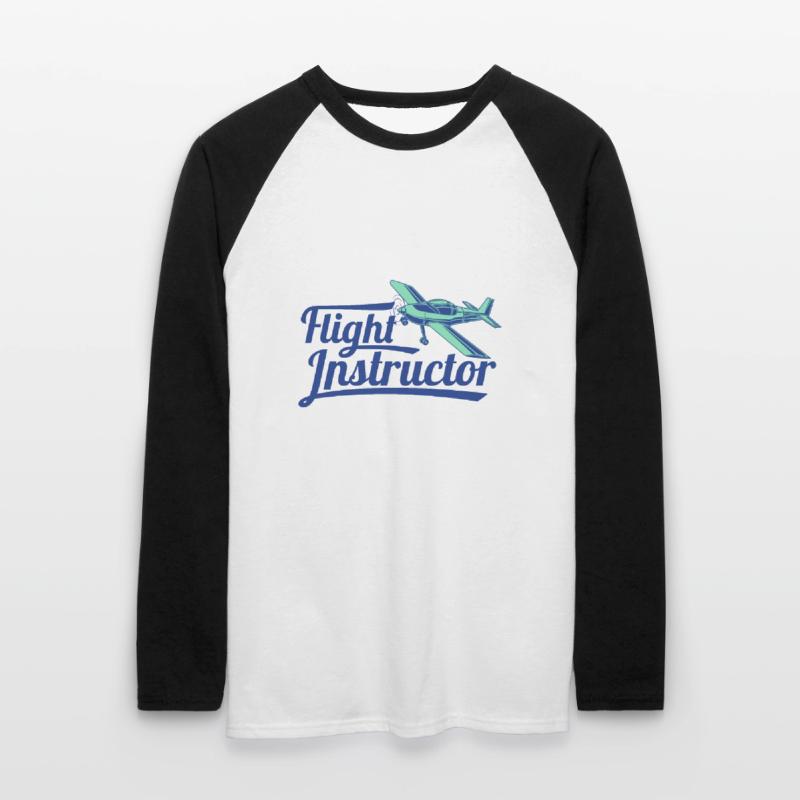 Motor Flight Instructor Flight Instructor Pilot Instructor Flight Unisex Long Sleeve Baseball T-Shirt