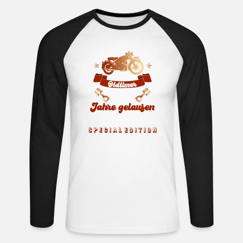Die Legende feiert Geburtstag und wird 60! - Unisex Baseballshirt langarm - Weiß/Schwarz