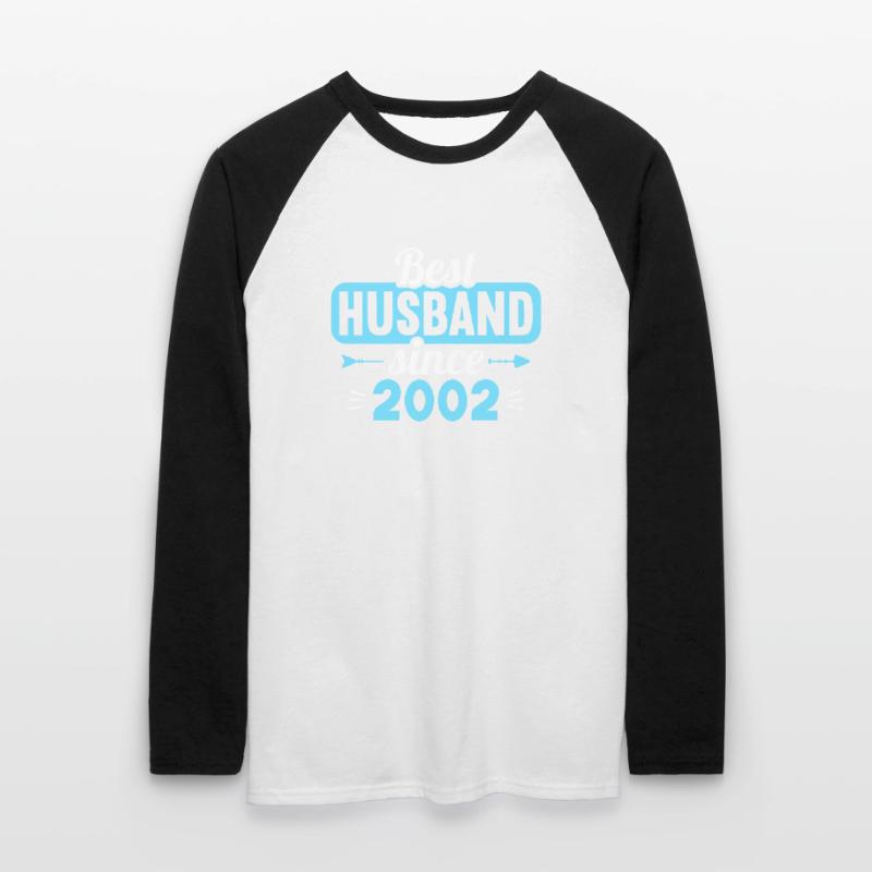 Beste Ehefrau Bester Ehemann seit 2002 Unisex Baseballshirt langarm