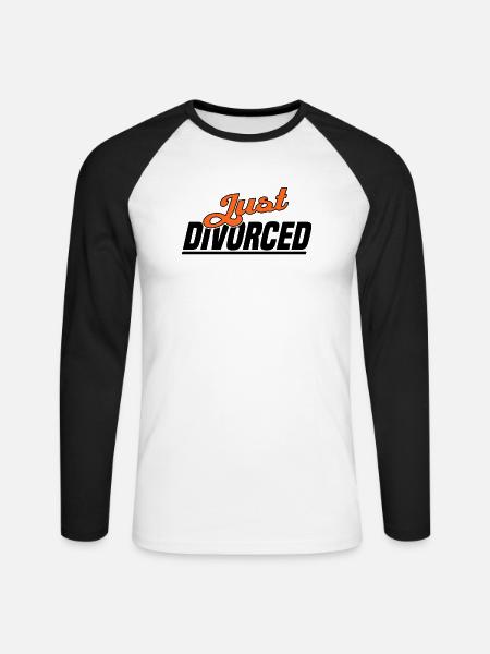 Scheidung Trennung Ehe Ex Scheidungsparty - Unisex Baseballshirt langarm - Weiß/Schwarz