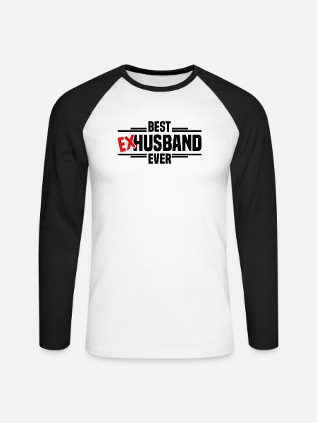 Scheidung Trennung Ehe Ex Scheidungsparty - Unisex Baseballshirt langarm - Weiß/Schwarz