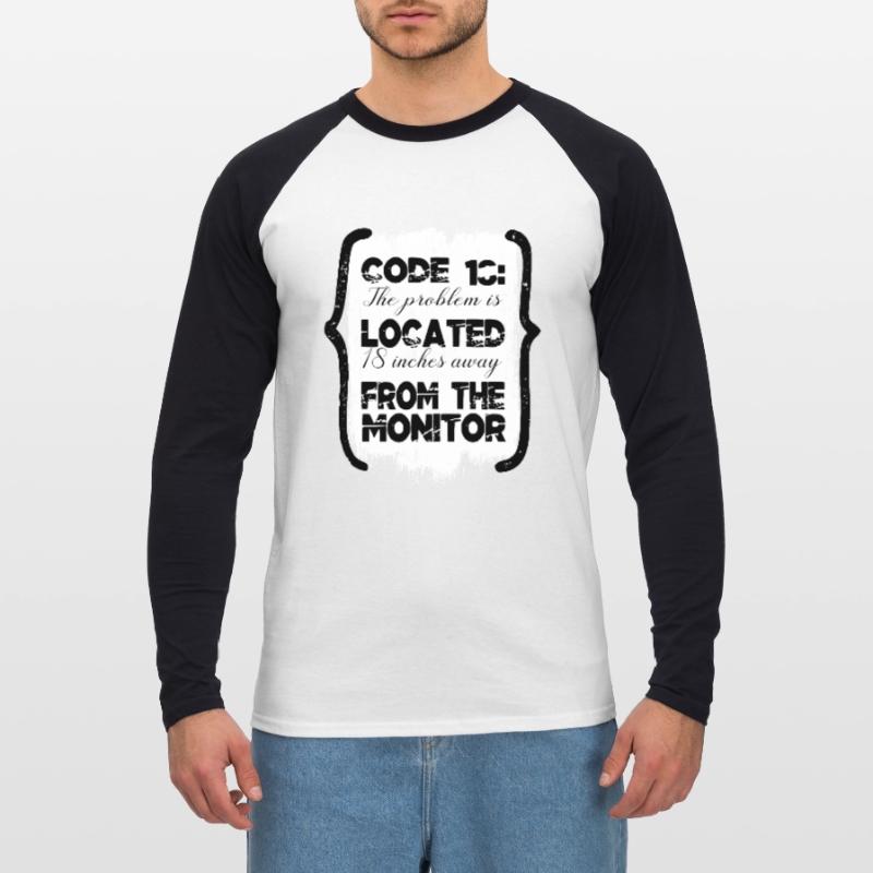 encrypt equestrian hacking computer codes fun Unisex Baseballshirt langarm