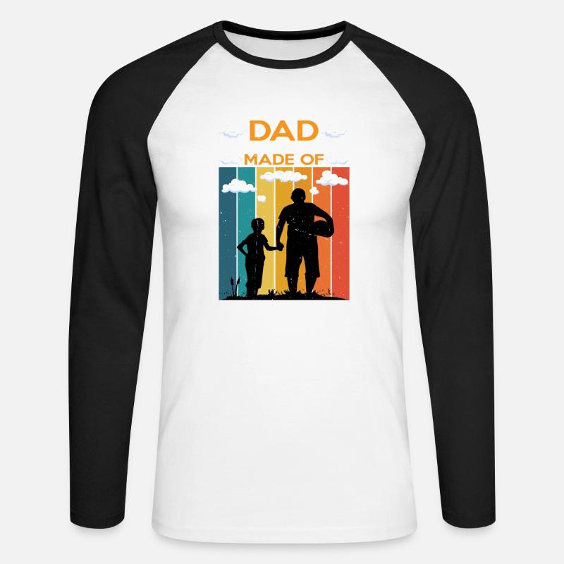What Are Clouds Made Of, Linux Servers Mostly 7 - Unisex Baseballshirt langarm - Weiß/Schwarz