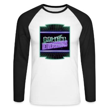 Birthday Gift Fun Funny Gift Idea - Unisex Long Sleeve Baseball T-Shirt - white/black - Front - Nik (191cm)