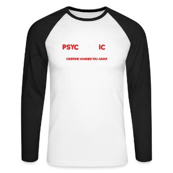 Locksmith Lock Picking Employee Locksmith - Unisex Long Sleeve Baseball T-Shirt - white/black - Front - Nik (191cm)