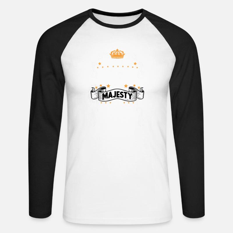 Comptable T drôle de dire comptable motive - T-shirt baseball manches longues Homme - blanc/noir