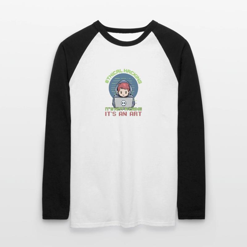 Hacker Programmer Developer Computer Science Unisex Long Sleeve Baseball T-Shirt