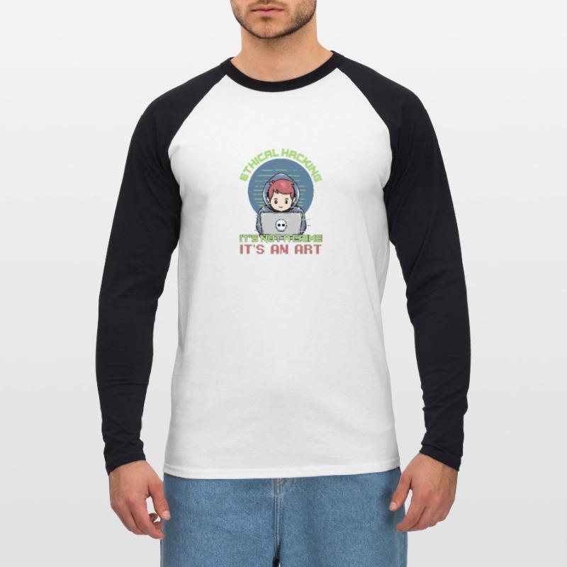 Hacker Programmer Developer Computer Science Unisex Long Sleeve Baseball T-Shirt