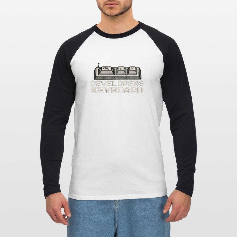 Développeur Coder Funny Programmation Humor Software T-shirt baseball manches longues Homme