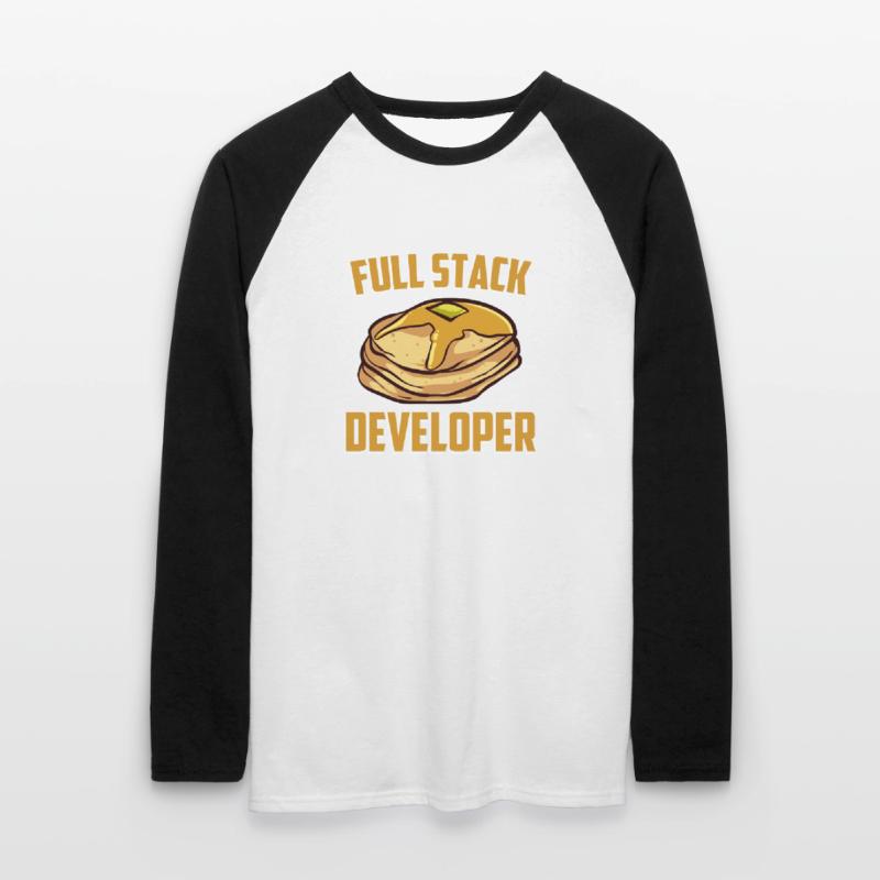 Full Stack Entwickler - Informatik Programmierer Unisex Baseballshirt langarm