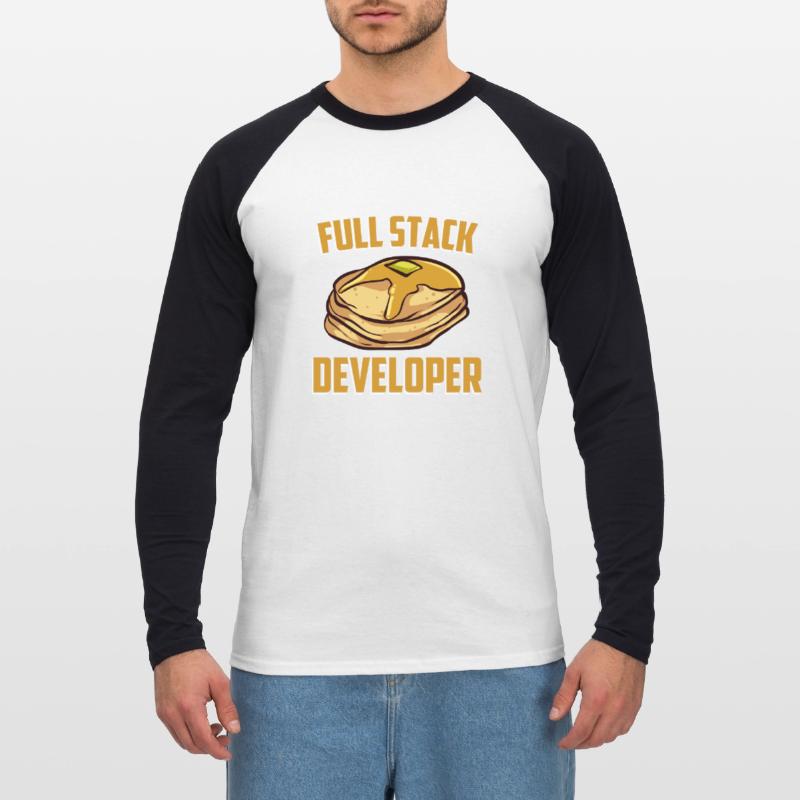 Full Stack Entwickler - Informatik Programmierer Unisex Baseballshirt langarm