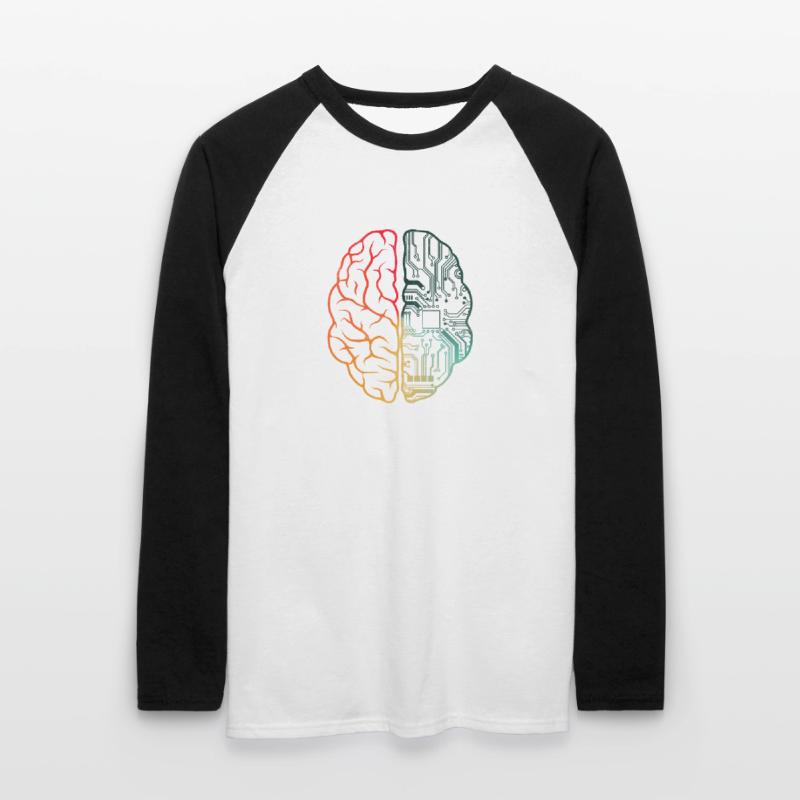 Programmierer Coding - Entwickler Programmieren Gehirn Unisex Baseballshirt langarm