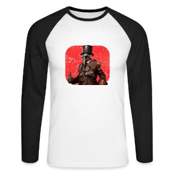 Doctor Doctor Nurse Nurse Medicine - Unisex Long Sleeve Baseball T-Shirt - white/black - Front - Nik (191cm)
