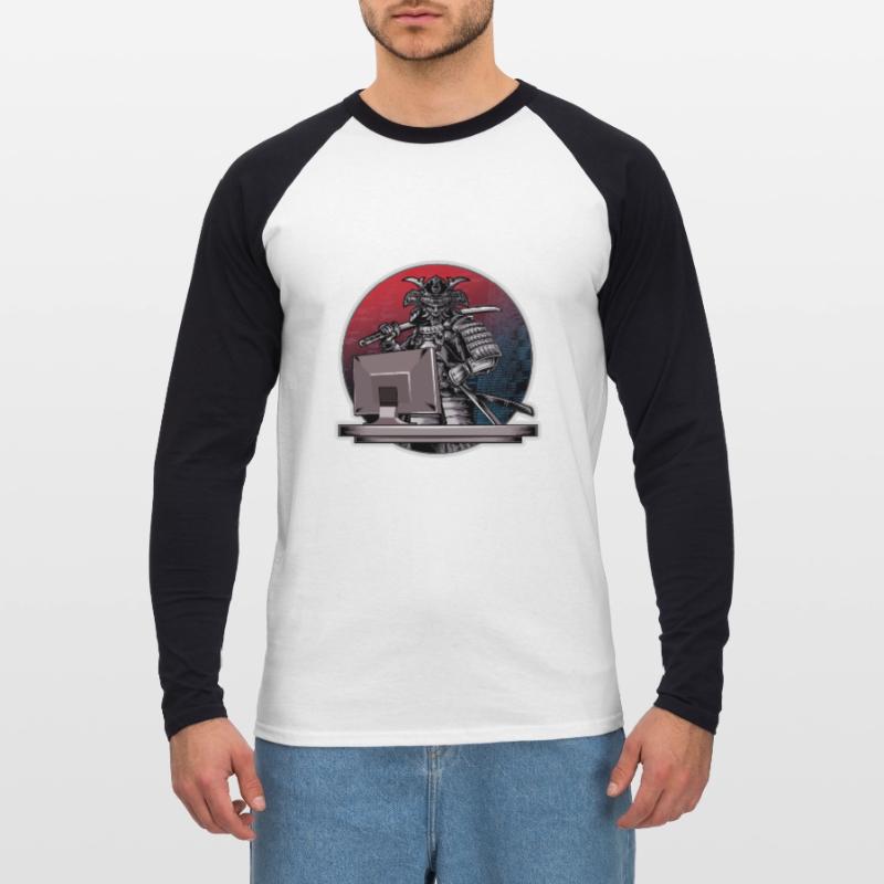 Programmierer Samurai - Warrior Computer - Entwickler Unisex Baseballshirt langarm