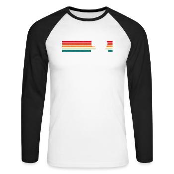 Awesome Since 1952 71st Birthday Gifts 71 Years - Unisex Long Sleeve Baseball T-Shirt - white/black - Front - Nik (191cm)
