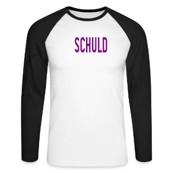 Unschuld vom Lande - Mädchen, Girls, Frauen - Unisex Baseballshirt langarm - Weiß/Schwarz - Vorne - Nik (191cm)