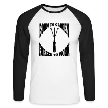 Garten Hobbygärtner Obstgarten Geschenk Gärtner - Unisex Baseballshirt langarm - Weiß/Schwarz - Vorne - Nik (191cm)