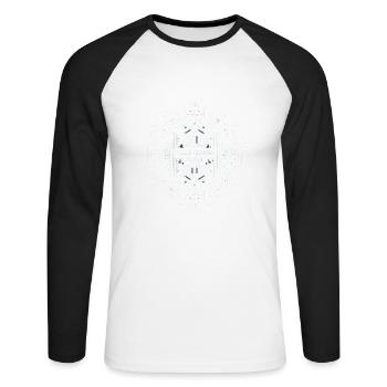 Puzzle Partners Escouade 4 - T-shirt baseball manches longues Homme - blanc/noir - Devant - Nik (191cm)
