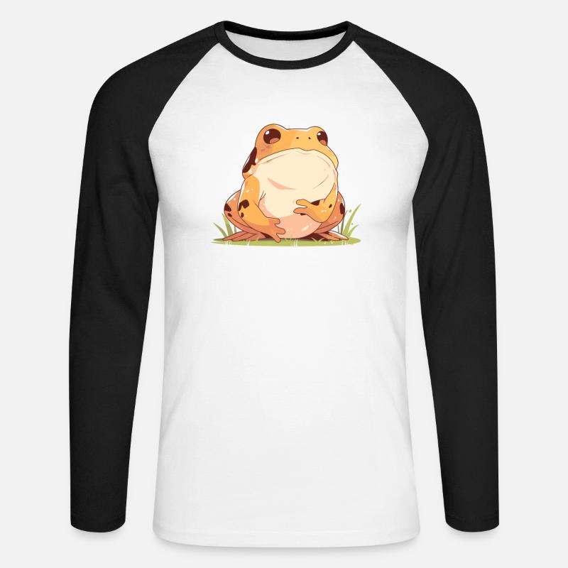 Toad Toads Toad - Unisex Long Sleeve Baseball T-Shirt - white/black