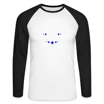 Jesus Ultimate Deadlifter Workout Gymnase chrétien - T-shirt baseball manches longues Homme - blanc/noir - Devant - Nik (191cm)