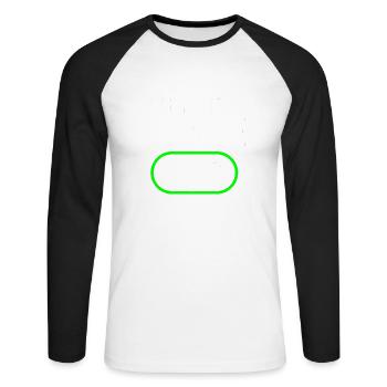 Babysitter Babysitting - Unisex Long Sleeve Baseball T-Shirt - white/black - Front - Nik (191cm)