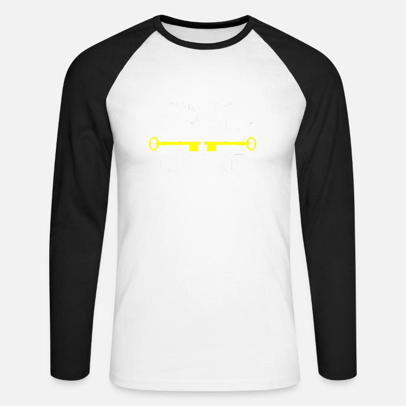 Locksmith Lockpicking Lockpicker - Unisex Baseballshirt langarm - Weiß/Schwarz