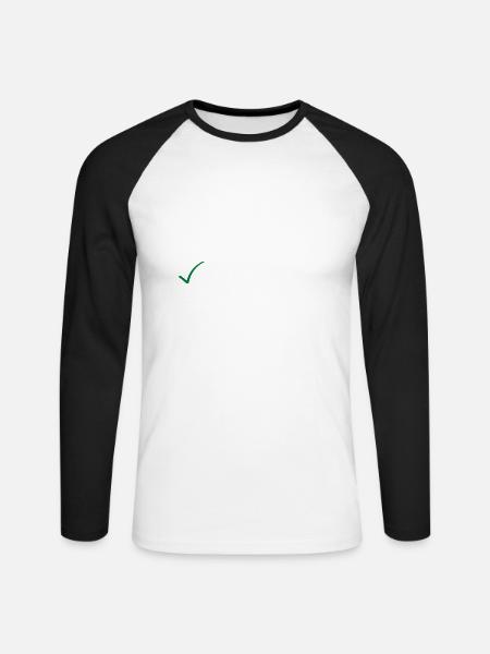 Menschenleben retten - Unisex Baseballshirt langarm - Weiß/Schwarz