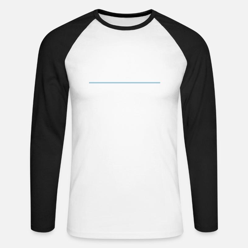 #kurzimheim - Unisex Baseballshirt langarm - Weiß/Schwarz