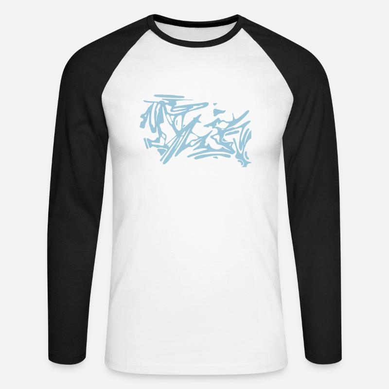 project1 - Unisex Long Sleeve Baseball T-Shirt - white/black